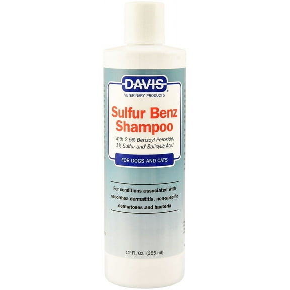 Davis Sulfur Benz Shampoo for Pets, 12 oz