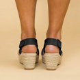 thumbnail image 4 of JFBUJC Women Mid Wedge Espadrilles Sandals Summer Platform Ankle Strap Shoes Size, 4 of 5