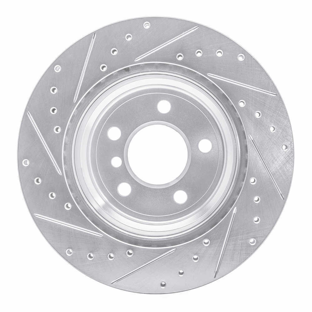 Dynamic Friction Company 631-31143R DFC Brake Rotor - Drilled And Slotted - Silver