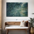 thumbnail image 3 of Elephant Stock Morning On The Seine 1898 Wall Art - Horizontal Canvas Wall Art - Living Room Wall Decor - Abstract Canvas - Teal And Green Decor By Claude Monet - 51" x 34", 3 of 8