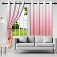 thumbnail image 6 of Nanqianyi Pink Orange Gradient Blackout Curtains With Diamond Pattern, 2 Panels Set, 42" W x 84" L, Grommet Drapes for Bedroom, 6 of 8