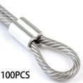 thumbnail image 2 of S SERENABLE 100 Pièces Gaines en Aluminium 8 Raccords de Forme Double Virole de Barillet M4, 2 of 9