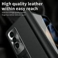 thumbnail image 5 of Nalacover for Samsung Galaxy Z Fold4 Case with Tempered Glass Screen Film Hidden Bracket, Shockproof Luxury PU Leather Magnetic Hinge Protection Anti-Scratches Cover for Galaxy Z Fold4,Black, 5 of 7