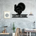 thumbnail image 2 of Craftnamesign Custom Turkey Thanksgiving Metal Wall Art Led Light, Happy Thanksgiving Metal Sign, 2 of 5