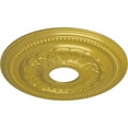 thumbnail image 3 of Ekena Millwork 15 3/4"OD x 3 1/4"ID x 1"P Galway Ceiling Medallion (Fits Canopies up to 3 1/4"), Hand-Painted Rich Gold, 3 of 6