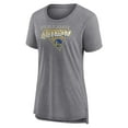thumbnail image 2 of Women's Fanatics Heathered Gray Golden State Warriors True Classics Tri-Blend T-Shirt, 2 of 3