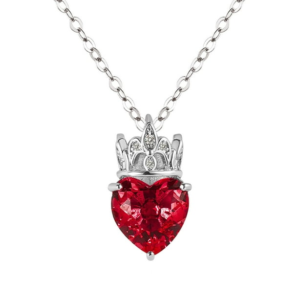Cristal Fiesta Adolescente Sobrina Nieta Collar para Hija Niña Colgante Joyería Princesa Corazón para Niñas Collares Mujeres Regalo Cumpleaños Collares Colgantes