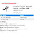 thumbnail image 2 of Fuel Pressure Regulator - Compatible with 1984 - 1987 Toyota Pickup 1985 1986, 2 of 2