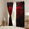 thumbnail image 3 of Castle Fairy Floral Rose Blackout Curtains Set of 2 (52x84 Each),Romantic Window Curtains, 3 of 6
