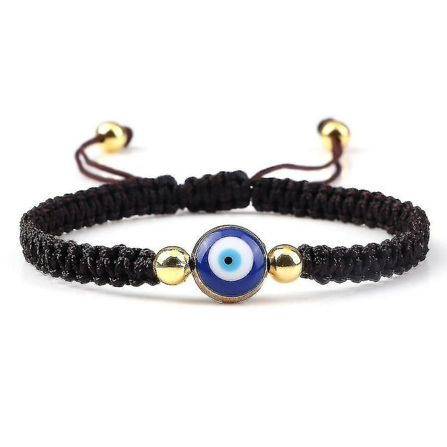 Evil Eye Braided Bracelet Lucky Red Black Color Thread Couple Chain Handmade