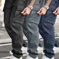 thumbnail image 6 of Men’s Loose Straight Sweatpants Casual Sports Trendy Everyday Bottoms, 6 of 6