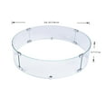 thumbnail image 3 of Elementi Plus Glass Wind Screen Outdoor Firepit Bowl Wind Guard Round Clear Fire Pit Glass Guard Fireplace Screen Tempered Glass Wind Shield Firepit Accessories - 25.4 x 25.4 Inches, 3 of 8