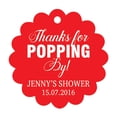 thumbnail image 1 of 100 PCS Personalized Baby Shower Favors Tags Custom Quote Thank You For Popping By Baby Shower Gift Hang Tags, 1 of 1