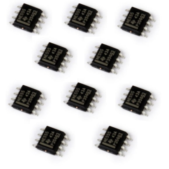 10pcs SMD NE555 555 Temporizador IC Módulo SOP8 Fichas de Circuito