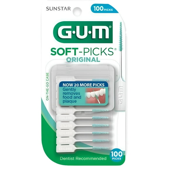 GUM Original Soft-Picks, 100 ea (Pack of 2)