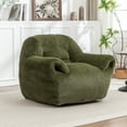 thumbnail image 3 of Newboti Furniture Bean Bag Chair, Comfy Bean Bag Sofa with Back Support, Faux Fur Bean Bag Chair for Adults and Kids, Stuffed Floor Sofa for Living Room, Bedroom, Apartment, Green BN.4721, 3 of 16