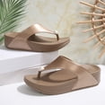 thumbnail image 6 of Women's Flat Slides Sandals Wide Width Sandals Comfot Summer Soft Plantar Slippers Arch Support Slip on Shoes for Women Yellow 7.5, 6 of 6