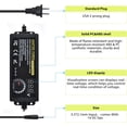 thumbnail image 3 of Universal Power Supply Adjustable 3A 72W DC 3V ~ 24V Variable Universal Switching 100V-240V AC/DC Adapter with Volt Display & Adjustable Voltage & 14pcs Tips & A Reverse Polarity Converter, 3 of 4