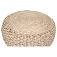 thumbnail image 3 of L.R. Resources Nature's Child Braided Jute Pouf Ottoman, 10" x 20", 3 of 6