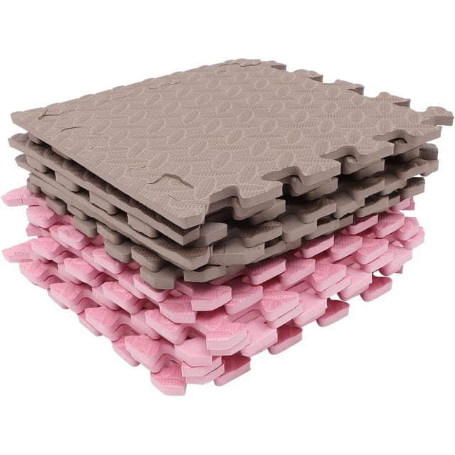 16 Piezas Alfombra de Esponja para el Suelo, Alfombra de Espuma para Juegos para niños, Baldosas de Espuma para el Suelo para niños, Alfombra de Espuma para bebés, Alfombra para el Suelo, Alfombra