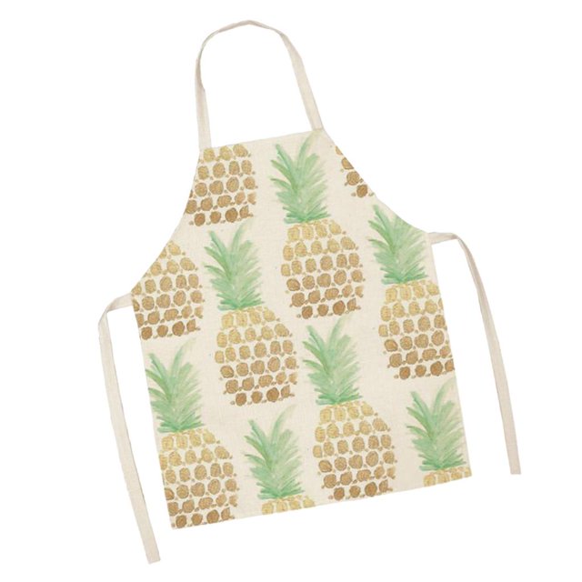 Lindo Del Babero Del Cocinero De Impresión De Impresión Para Cocinar El Bbq De Hornada Amarillo Soledad delantal de piña