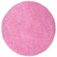 thumbnail image 2 of SAFAVIEH August Carlene Solid Plush Shag Area Rug, Pink, 6'7" x 6'7" Round - Modern Design, Pink, Non-Shedding & Easy Cleaning, Ultra Plush Thick Pile, Ideal for Living Room, Bedroom, 2 of 9