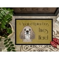 thumbnail image 3 of Caroline's Treasures BB1464JMAT Cocker Spaniel Spoiled Dog Lives Here Door Mat, Indoor Rug or Outdoor Welcome Mat 24x36, 3 of 4