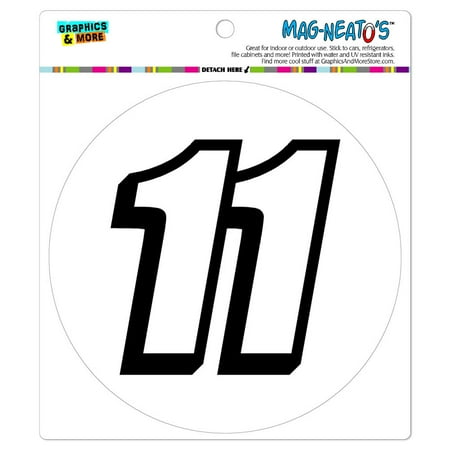 

11 Number Eleven - Circle MAG-NEATO S(TM) Car/Refrigerator Magnet