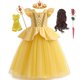 thumbnail image 1 of Disney-vestido de princesa bella para niñas, disfraz de La Bella y La Bestia, para fiesta de cumpleaños y Halloween Fivean unisex, 1 of 2