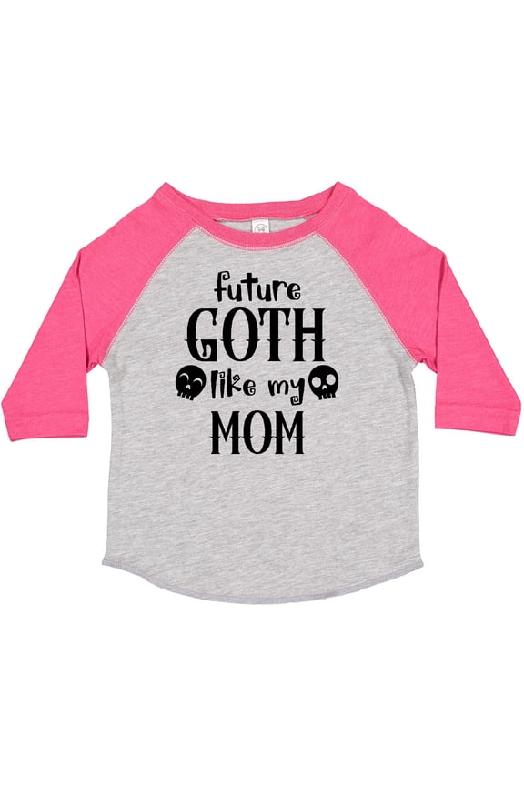 Future Goth Like my Mom with Skulls Boys or Girls Toddler T-Shirt