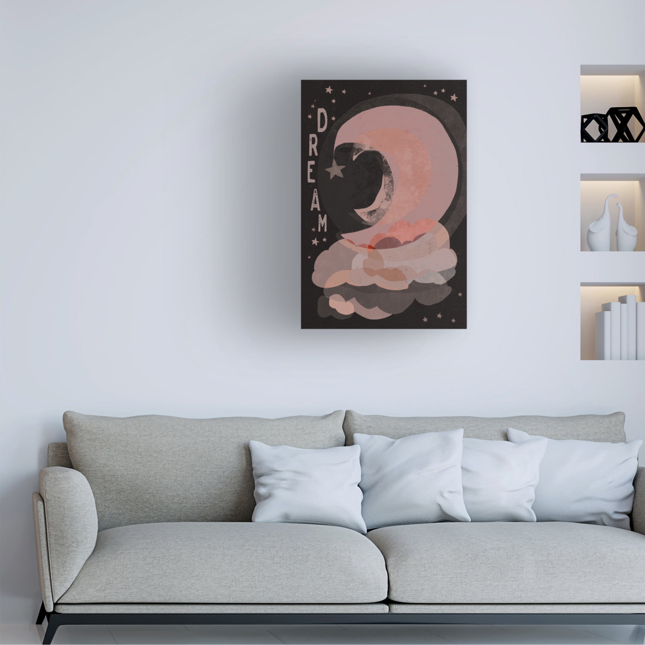 Canvas Wall Art - Treechild 'Dream (Dark Version)' Wall Art for Living Room, Bedroom, or Office D?cor by Trademark Fine Art - 30 x 47 Inches