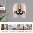 thumbnail image 3 of BESTYASH 2Ud Estante De Pared Para Zapatos Negro Sin Perforación Ideal Para Entrada, 3 of 6
