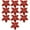 Red, variant on Gymnture 10pcs Glitter Poinsettia Flowers for Xmas Decoration