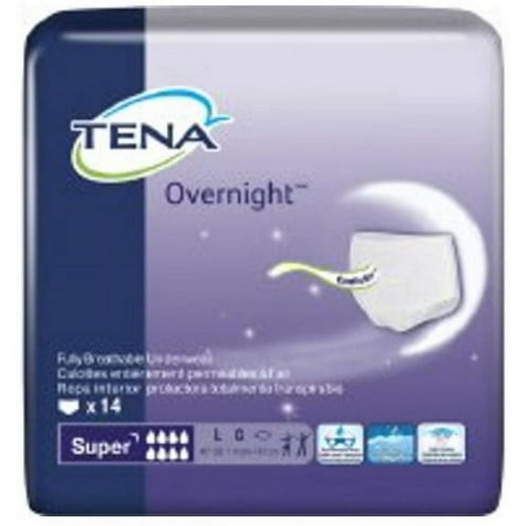 Tena Overnight Super Adult Underwear Pull On Large Disposable Heavy Absorbency, 72325 - Case of 56