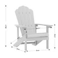 thumbnail image 3 of ACEGOSES 1 Peak HIPS Adirondack Outdoor Chairs Weather Resistant for Patio Garden, Backyard, Patio and Indoors,White, 3 of 9