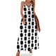 thumbnail image 1 of Vestido sin mangas con estampado de contraste de los años 60, ropa de mujer, tendencia de ropa de mujer 2024, vestidos de mujer de verano, 1 of 7