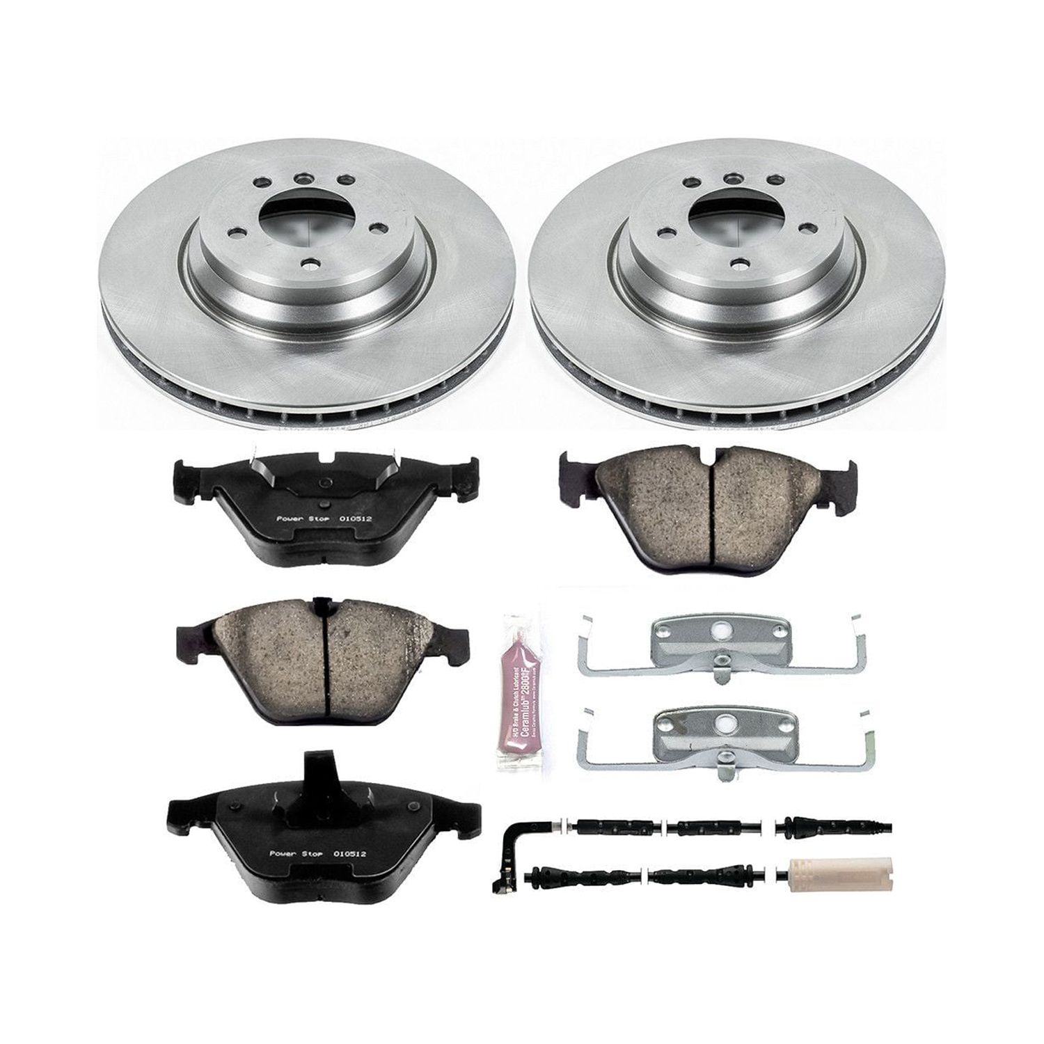 Power Stop Front Stock Replacement Brake Pad and Rotor Kit KOE5281