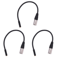 thumbnail image 1 of 3X 0. Wire 3 Pin Xlr Male to 3.5Mm Female Audio Connector Stereo Microphone Adapter, 1 of 7