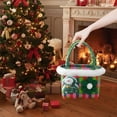thumbnail image 6 of Christmas Weave Basket, Christmas Storage Basket and Organizer, Christmas Scarf Reindeer Vegetable Basket, for Storing Miscellaneous Items, Cosmetics, 7.87x5.5x4.3 inch, 6 of 7