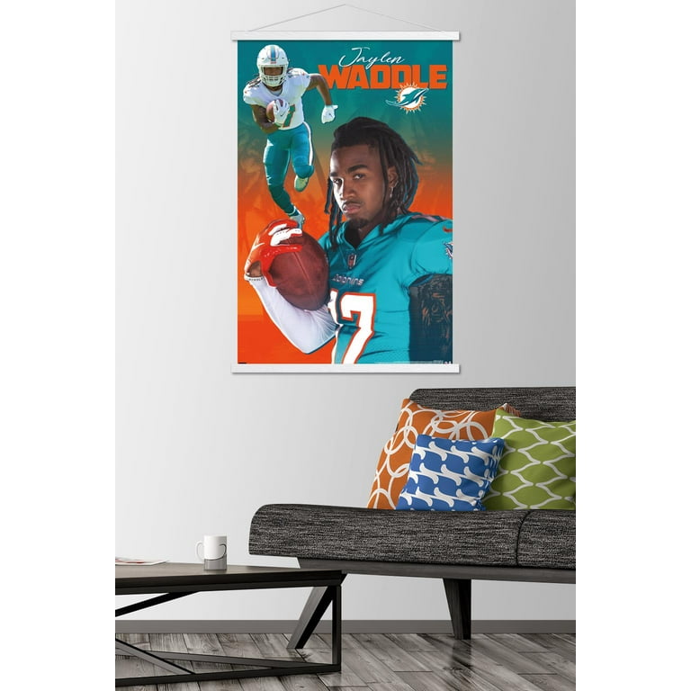 NFL Miami Dolphins - Logo 21 Wall Poster, 22.375 x 34, Framed