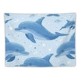 thumbnail image 5 of JRXY Dolphins Swimming in the Ocean Tapestry - Soft and Lightweight Wall Hanging Painting, 5 of 6