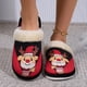 thumbnail image 4 of Zapatillas de casa unisex Wdftyju de alce navideño de algodón de felpa, 4 of 9