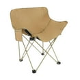 thumbnail image 3 of Folding Camping Chair Outdoor Moon Chair Folded Picnic Seat Tear Resistant Oxford Cloth for Garden Lawn Picnic, 3 of 9
