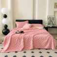 thumbnail image 5 of ROSEKIND Home Fleece Throw Blanket for Couch or Bed, 3D Jacquard Decorative Blankets | Cozy Soft Fuzzy Flannel Blanket All Seasons & Occasion, Gifts for Women, 40×60in, Blush Pink, 5 of 8