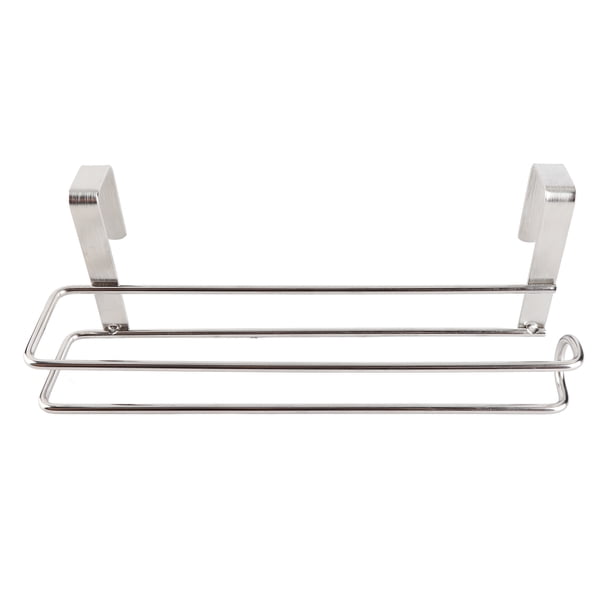 Portarrollos de papel para cocina de acero inoxidable para colocar sobre la puerta, toallero de papel