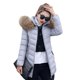 thumbnail image 5 of Winter Womens Midi Faux Collar Down Jacket -6XL Gray - 6XL BLESIY Chaqueta de plumón para mujer, 5 of 7