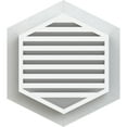 thumbnail image 4 of Ekena Millwork 36"W x 34"H Vertical Peaked Gable Vent (41"W x 39 5/8"H Frame Size) 9/12 Pitch: Functional, PVC Gable Vent w/ 1" x 4" Flat Trim Frame, 4 of 14