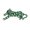 Green, variant on Leopard Alloy Lapel Pin Sparkling Rhinestones Stylish Fashion Brooch Jewelry