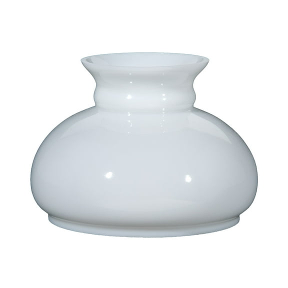 B&P Lamp Cased White Plain Style Student Shade