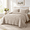 Beige-King, variant on Beige Damask Quilt Size Bedding Sets With 1ow Sham Boho Bedspread Lightweight Soft Farmhouse Vintbohemian Coverlet Retro Jacquard